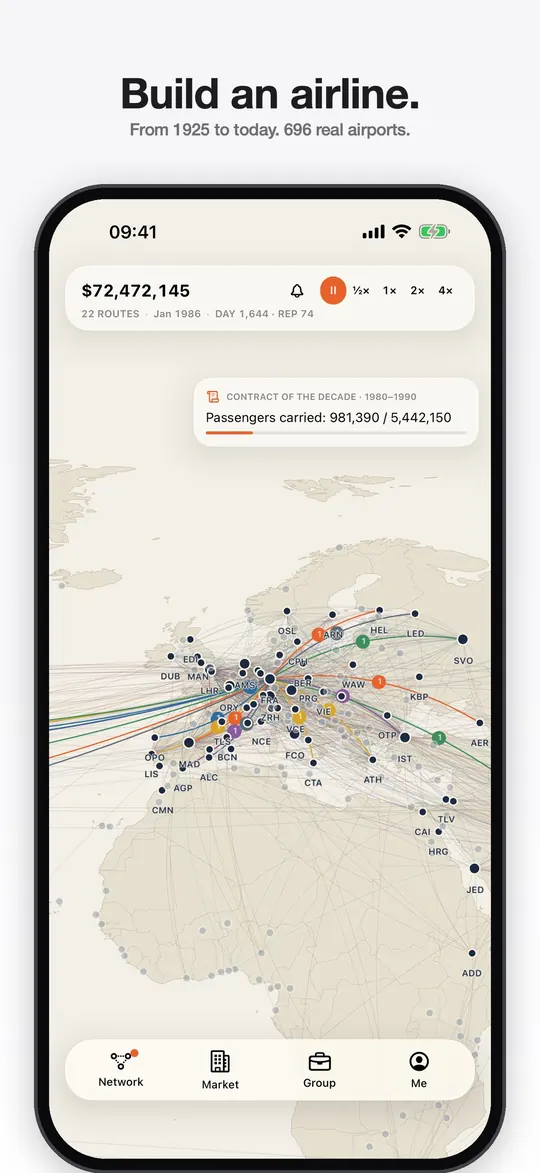 Sky Routes on iPhone