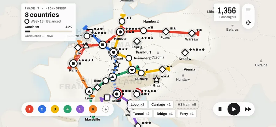 Trainways: a rail network across Europe